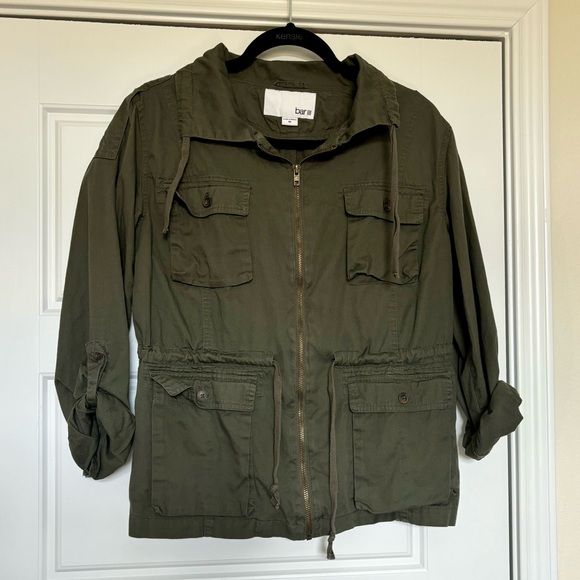bar III Utility Jacket Olive Green, Medium - Picture 3 of 4
